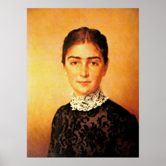 Söt Woman Porträtt Poster