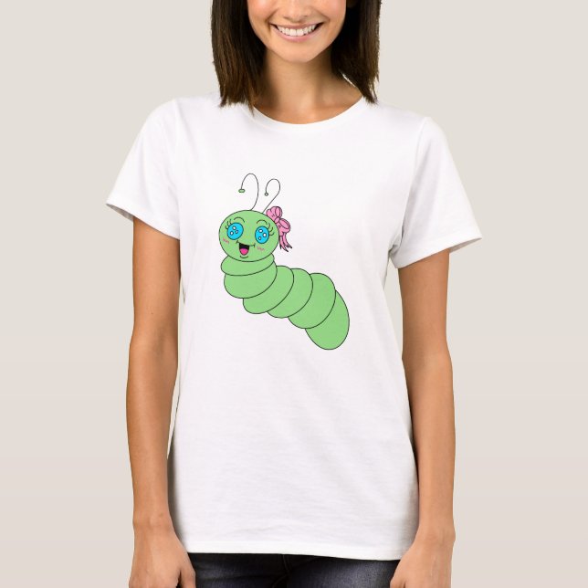 Söt Worm Kvinnlig Tröja (Framsida)