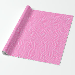 Söt Wrapping Papper, Candy Rosa Basket Weave Presentpapper