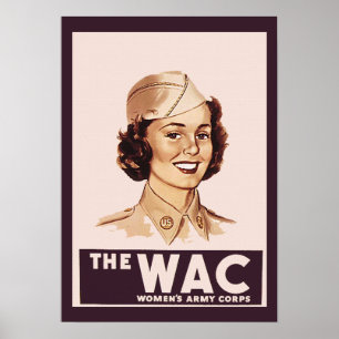 Söt WWII WAC Poster