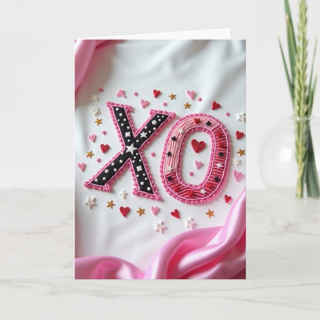 Söt Xo konfektkort Kort (Framsida)