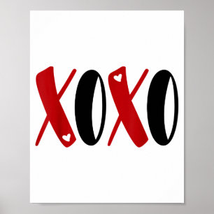 Söt Xoxo present T Shirt Alla hjärtans dag Tee All Poster