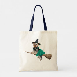 Söt Yorkie Halloweenväska Tygkasse