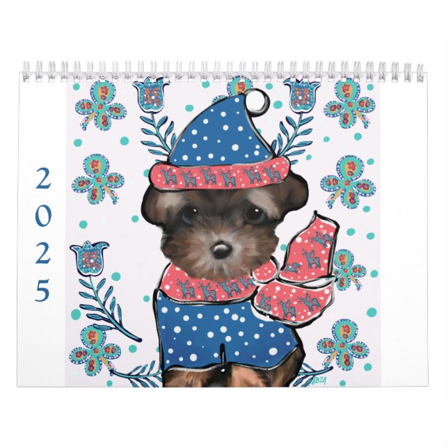 Söt Yorkie-kalender Kalender (Omslag)