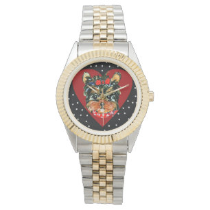 Söt Yorkie Poo Armbandsur