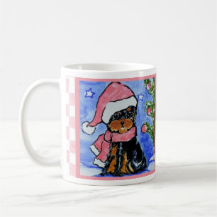 Söt Yorkie Poo-mugg Kaffemugg