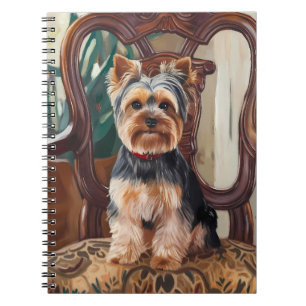 Söt Yorkshire Terrier-målning Anteckningsbok