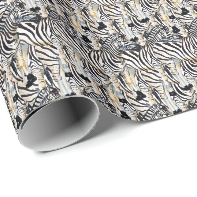Söt zebra älskare-djur party presentpapper (Rullad Hörn)