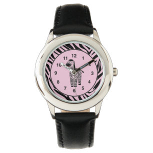 Söt zebra barnklocka armbandsur
