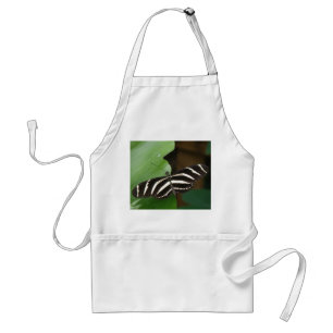 Söt Zebra Longwing Butterfly Apron Förkläde