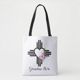 Söt Zia Heart med Ro Personlig Gift Tygkasse