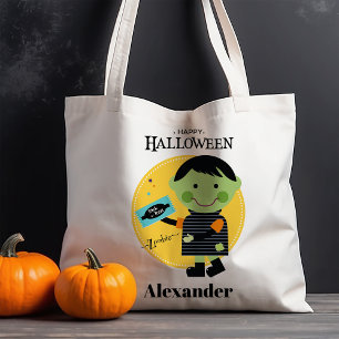 Söt Zombie Personlig Halloweenkasse Tygkasse