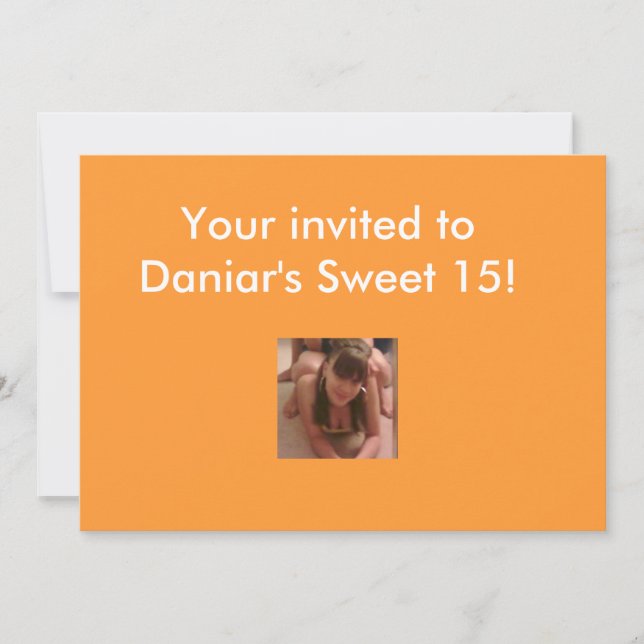 Söta 15-16 inbjudningar (Framsida)