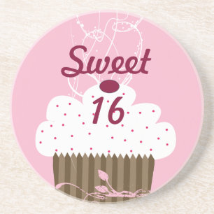 Söta 16 Cupcake Underlägg