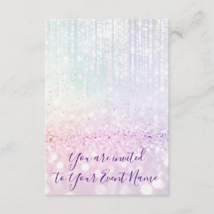 Söta 16:e 15:e Quinceanera-Möhippan Pastel Strings Inbjudningar