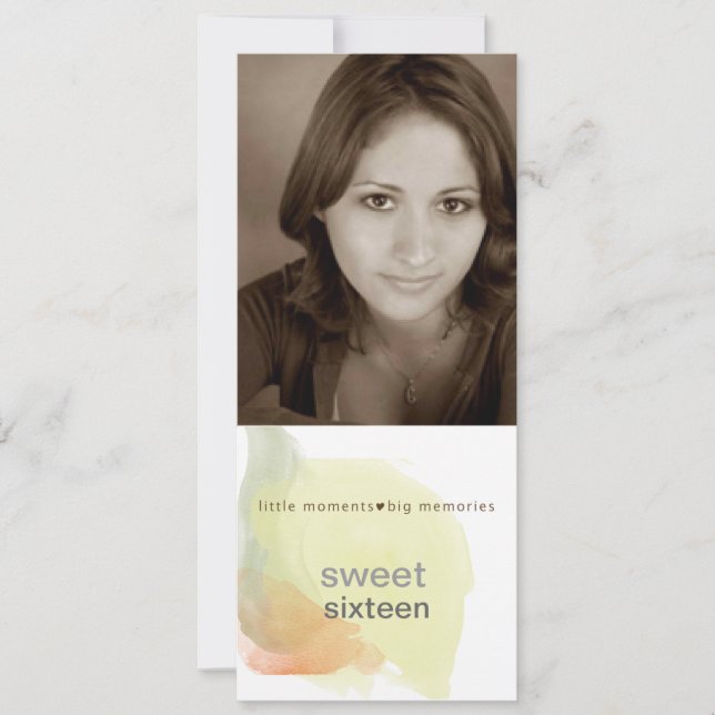Söta 16 inbjudningar (Framsida)