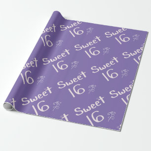 Söta 16 lilor presentpapper