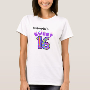 Söta 16 (ljust) - skapa ditt eget tee shirt