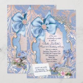Söta 16 Quinceanera partyinbjudningar Inbjudningar