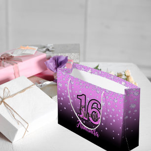 Söta 16 rosa lila svarta diamanter namn