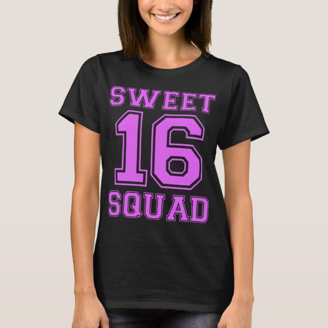 Söta 16-styrda t-tröjor t shirt (Framsida)