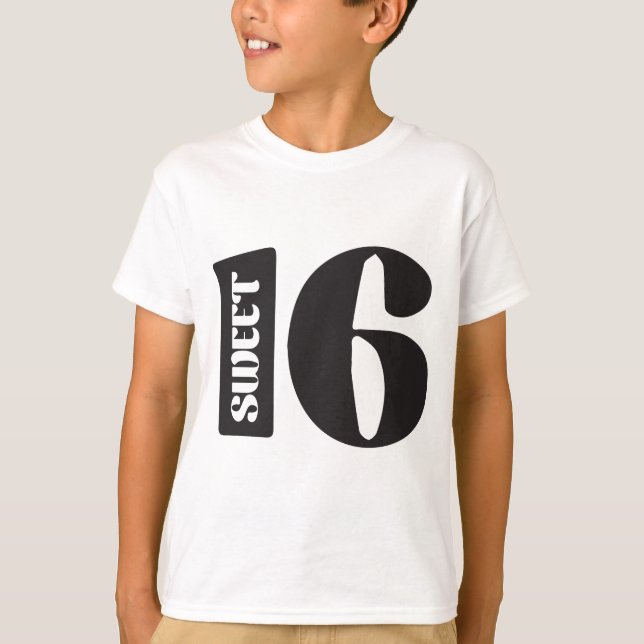 Söta 16 t-shirt (Framsida)