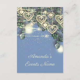 Söta 16th Bride Rustic Wood Guld Blue Mint Hearts Inbjudningar