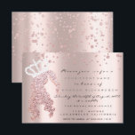 Söta 16th kronprinsglitterkonfettiar steg inbjudningar<br><div class="desc">elegant lyxig händelse för florenceK</div>