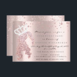 Söta 16th kronprinsglitterkonfettiar steg inbjudningar<br><div class="desc">elegant lyxig händelse för florenceK</div>