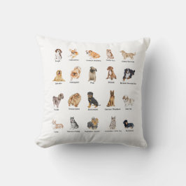 Söta 20 hundraser kudde