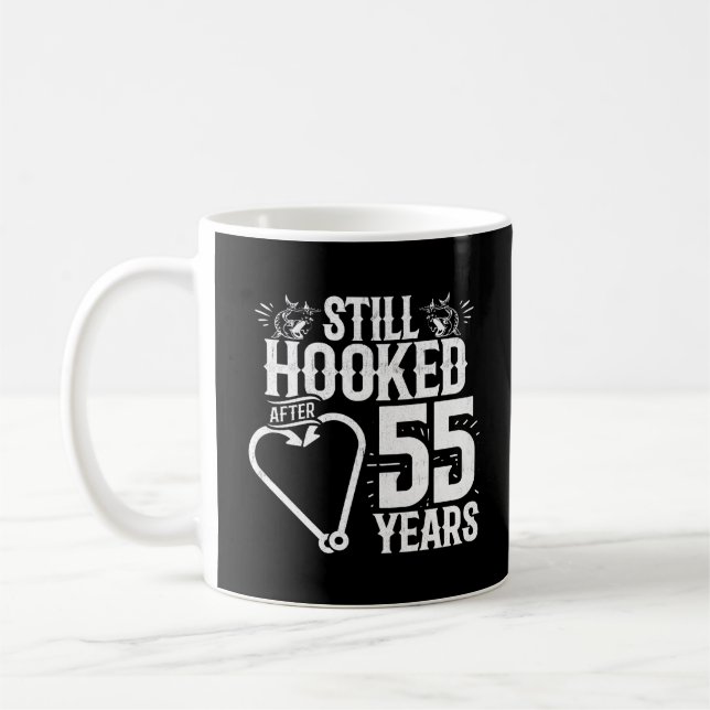 Söta 55-årsjubileum Paret gifta i 55 år Kaffemugg (Vänster)