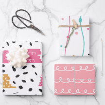 Söta abstrakta klotterränder penseldrag