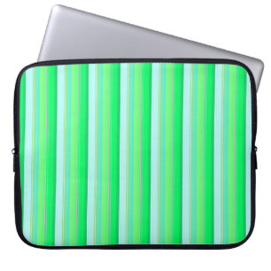 Söta akvagröna ränder laptop fodral