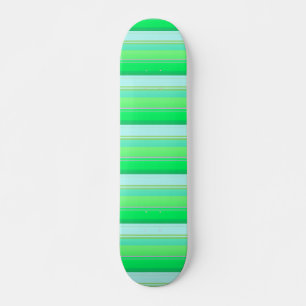 Söta akvagröna ränder mini skateboard bräda 18,5 cm