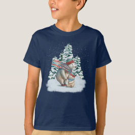 Söta akvarell isbjörnar t shirt