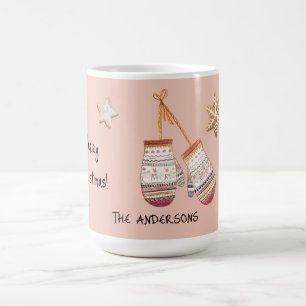 Söta akvarell-lantliga rustika illustrationer kaffemugg
