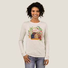 Söta akvarell valpar av pudelras t shirt