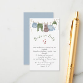 Söta akvarellpojktöj Barnkalasböcker Tilläggskort