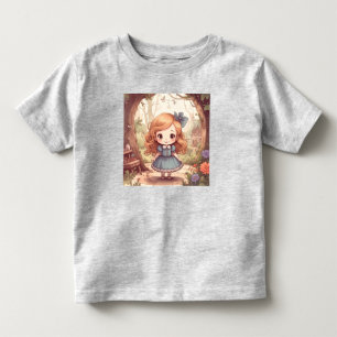 Söta Alice Äventyr Underland Skogsland Konst T Shirt