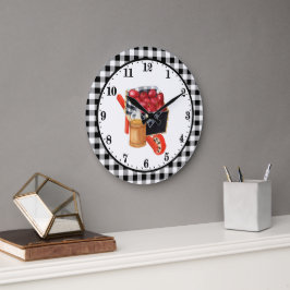 söta älskare av äppelcidervaror  stor klocka