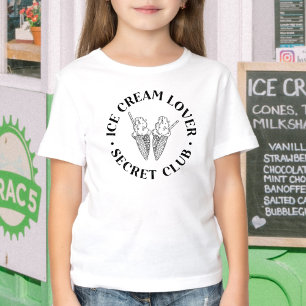 Söta älskare av glasskoner barn t shirt