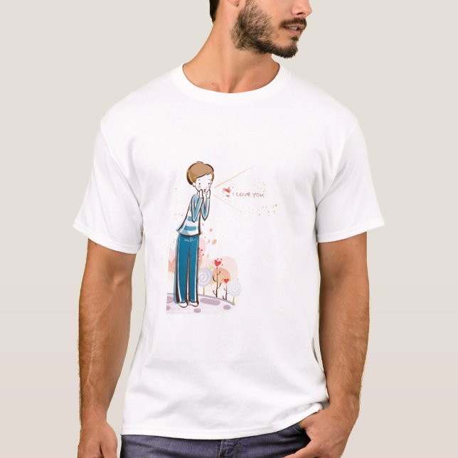 Söta älskareutslagsplatser tee shirt (Framsida)
