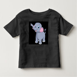 Söta älskliga kärlek elefant bild tryckt t shirt