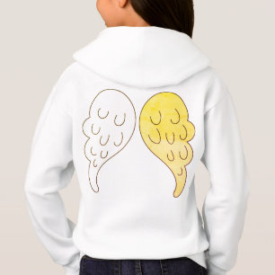 Söta ängelvingar Leende  Halo-emoji framtill T Shirt