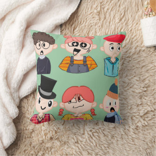 Söta Anime Chibi-figurer Kastkudde Kawaii Kudde