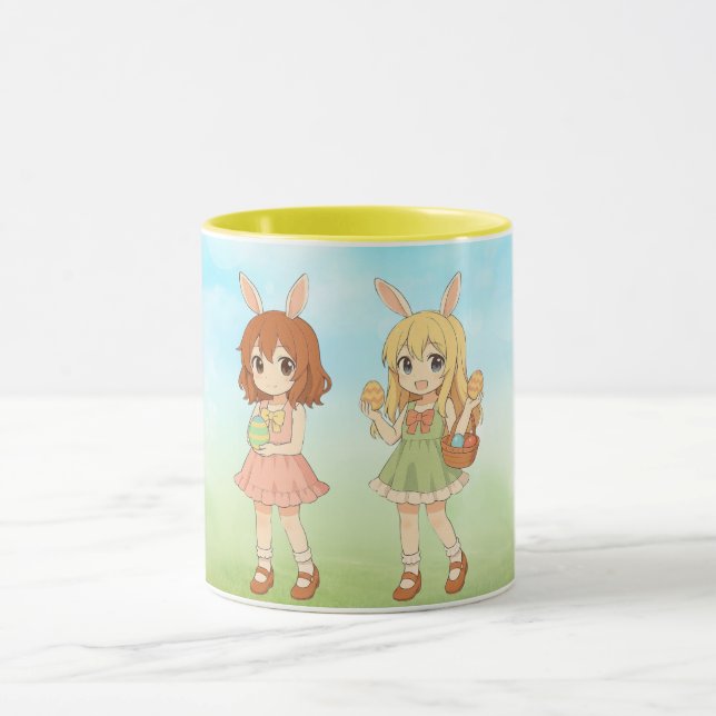 Söta anime påskharen flickor mugg (Center)