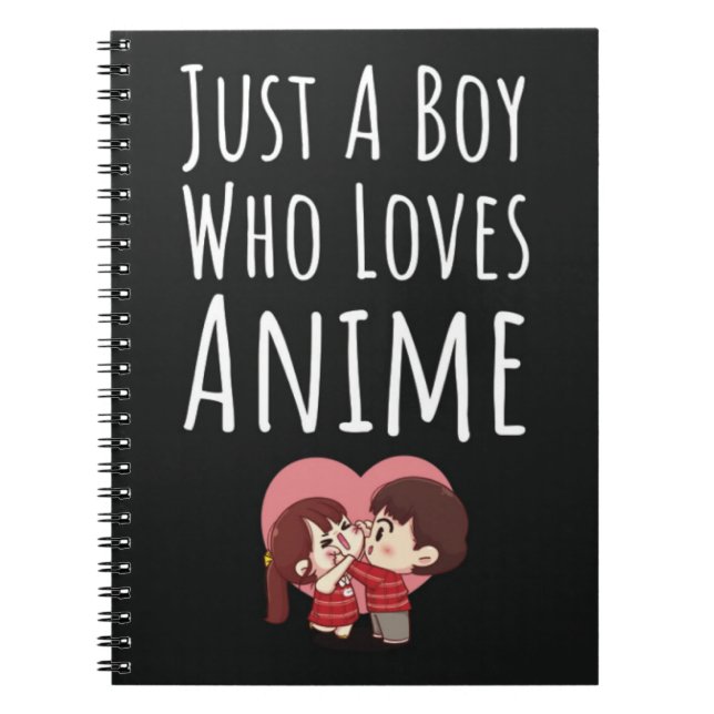 Söta Anime-presenter för småpojkar Otaku Kaiwaii Anteckningsbok (Framsidan)