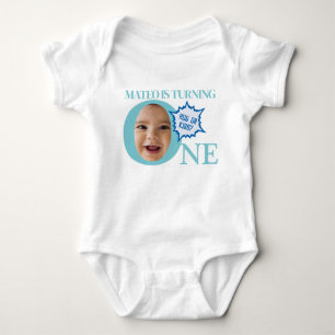 Söta ansikte baby romer! ljusblå t shirt