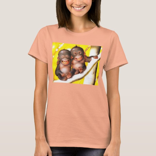 Söta apor tee shirt (Framsida)