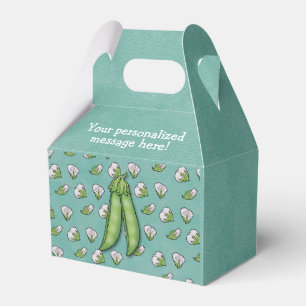 Söta ärter Garden Theter Baby Shower Favbox Presentaskar
